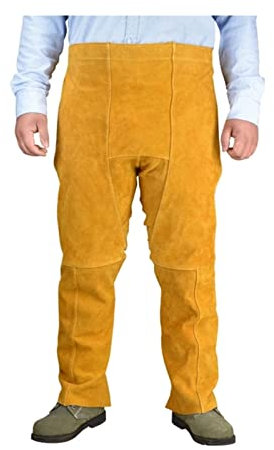 HPHPH 13ME Imitation Leather Welding Safety Split Leg Apron Knee Guards Chainsaw Pants Abrasion-Resistant Heat-Insulating Welders,Welding Accessories