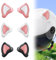 XUZOPIM 3 Paare Motocross Helmets Motorcycle Helmet Decoration Ears Cat Ears Motorcycle Helmet Decoration Motorcycle Helmet Decoration Motorcycle Helmet Cat Ears Corner Helmohren Decoration