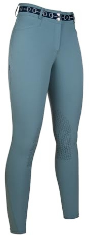 HKM Women's Monaco Style Silicone Knee Patch Pants