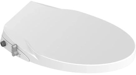 LSNNMU Tapa WC Asiento de Inodoro con Descarga Inteligente, Tapa de Inodoro no eléctrica(O Shape)