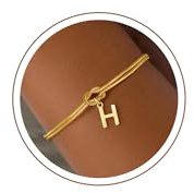 Armband Damen Gold Silber, Knoten Armband mit Buchstaben für Frauen Mädchen | Damen Armband Gold Wasserfest Armbänder Kinder Geburtstagsgeschenk Geschenke für Frauen Mädchen Freundin