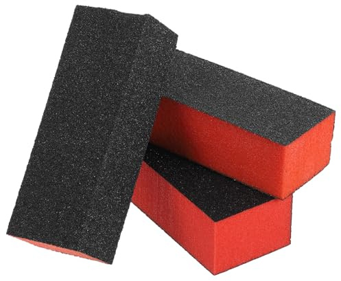 CLISPEED Nail Buffer Block Multifunktional Nagelfeile Polierblock für Maniküre und Pediküre Natürliche Nägel Professionelles Nagelpflege tool Orange Tofu form