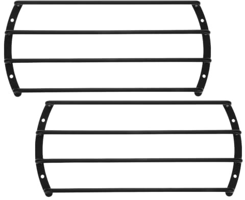 LIFKICH 2 St -stång Metall Grill för Bilhögtalare och Subwoofer Rostfri Skyddsstång för Suv Lastbil och Husbil Ljudskyddsram mot Vibrationer och Stötar