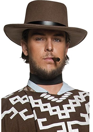 Smiffys Western Kostüm Zubehör Cowboyhut Hut Cowboy braun Karneval Fasching