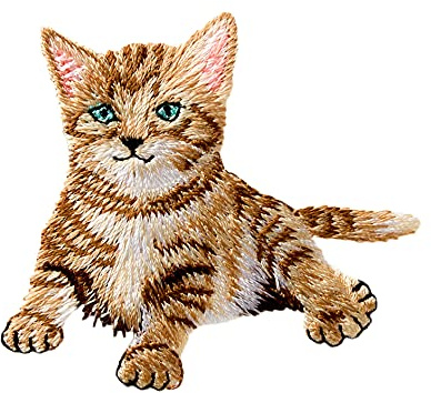 Mono-Quick GmbH Applikationen - Tiermotive - aufbügelbar Babykatze ca. 5,0x6,0 cm farbig 1 St