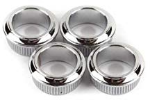 Fender Tuning Machine Bushing for Standard, Deluxe and American Special Basses ('01-Present), 4 Pack, Chrome