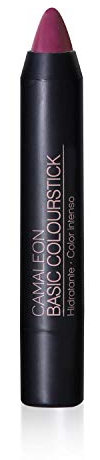 Camaleon Cosmetics - Basic Colourstick Berenjena - Pintalabios Mate - Larga duración - Con Aloe Vera y Rosa Mosqueta - Hidratante - Color Berenjena - Vegano - 1 Unidad - 4gr