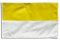 Flaggenfritze Flagge/Fahne Streifen gelb-weiß + gratis Sticker