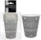 6 Gobelets 'Joyeux Anniversaire' - Gris