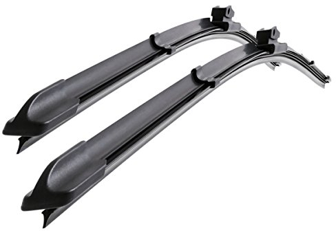 Mossa Vordere Scheibenwischer kompatibel mit VW Volkswagen Tiguan I (11.2007-2017) - flache Wischerblätter. Wischerblätter - Set für Frontscheibe (Fahrer- + Beifahrerseite) (600 mm / 530 mm)