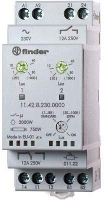 Finder Dämmerungsschalter Stop Switch 12 A 230 V AC 1 V + 1Z 11428230000