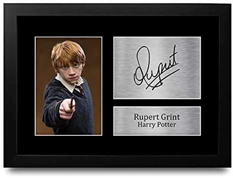 HWC Trading Rupert Grint Ron Weasley A4 Gerahmte Signiert Gedruckt Autogramme Bild Druck-Fotoanzeige Geschenk Für Harry Potter Filmfans