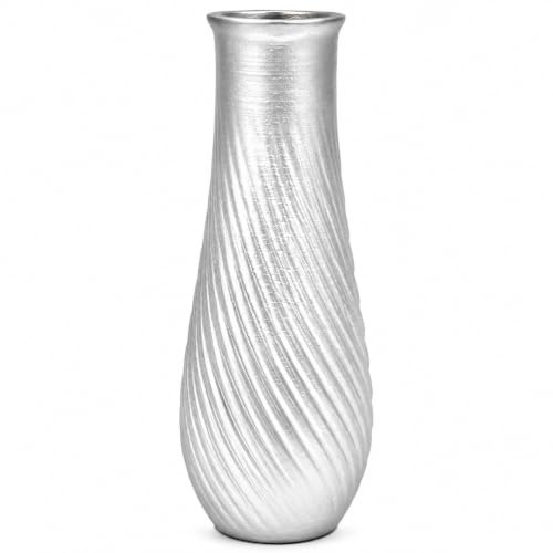 FGS Columbarium Vase, Spiral, silberfarben