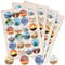 Spruchaufkleber, 96er Set: Runde Sticker mit Sprüchen, Aufkleber Rund, Spruch Gott & Glaube, Geschenkaufkleber Sprüche, Religiöse Geschenke, Zum Aufkleben, Kirche, Kommunion & Taufe, ⌀ 4 cm