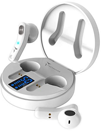 TECHMADE AURICOLARI SENZA FILO TOUCH BIANCO, unica (TM-HP178-WH)