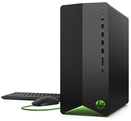 HP Pavilion Gaming Desktop, Processore Intel Core i5-10400F di decima generazione, grafica NVIDIA GeForce RTX 2060, 16 GB RAM, SSD da 512 GB, Windows 11 Home (TG01-1260, Shadow Black)