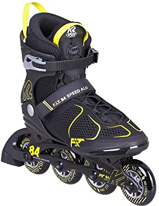 K2 F.I.T. 84 Speed ALU Inline Skate Black/Yellow, 44