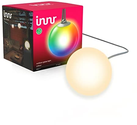 Innr Smart Kugellampe Erweiterung, White & Color, Wegeleuchten außen, IP65 wasserdicht, LED, 1-Pack (OGL 130 C Basisset benötigt)