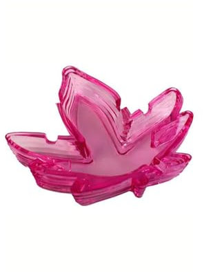 Kheper Games Aschenbecher aus Glas, 12,7 cm breit, Marihuana 420, Cannabis, Unkraut, Partyaufbewahrung, Geschenk