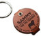 HUNDEMARKEN TASCHE - aus echtem Leder - v1- (NAME) - (TELEFON) - (HUND) - (TEXT) - rund - Ø 4,4 cm