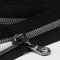 Sawoake 9m Bulk Zipper, (#5) Reißverschlüsse zum Nähen, Black Nylon Coil Zipper mit Gunmetal zähnen, Ersatz Nähreißverschluss mit 20PCS Reißverschluss Sliders(#5 Black Gunmetal)
