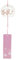 Sewroro Japanisches Windspiel Glas Windglocke Romantische Blume Kleine Windglocken Japanische Hängende Verzierung Windspiel Anhänger für Hausgartendekoration