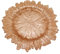 Trimming Shop Platos decorativos de carga para fiestas, platos de vidrio de diseño vintage, 33 cm, oro rosa, 1 pieza
