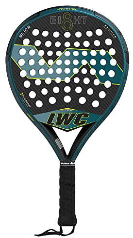VARLION - Pala de Pádel Profesional LW Carbon 8 Prisma 2022/23, Forma Redonda - Control, Tejido Fibra de Carbono 3K, (Incluye: Protector + Funda) 350-360