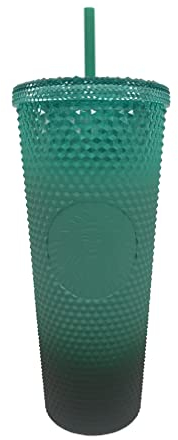 Starbucks Grüner Farbverlauf Nieten Acryl Tumbler Herbst Winter Urlaub 2022 (680 ml – Venti)