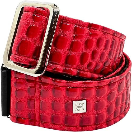 GET'M GET'M Gitarrengurt - Aussie Gator Dragon Red 2 Guitar Strap