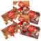 KAMACA 6er Set Geschenkschachtel für Geldgeschenke Gutschein Verpackung Geschenkverpackung Geld Gutschein Weihnachten (6er Set Geschenkumschlag Christmas)