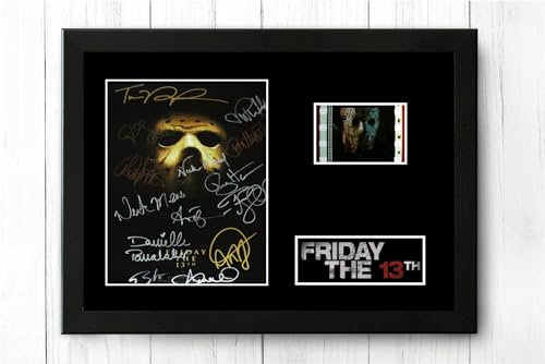 SpottyDog Filmstreifen 'Friday the 13th', gerahmt, signiert - Wandbild, Wohnzimmer-Dekor