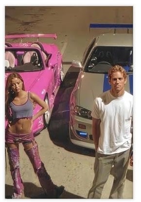 2 Fast 2 Furious Filmposter auf Leinwand, Poster, Wandkunst, Dekor, Bild, Gemälde für Wohnzimmer, Schlafzimmer, Dekoration, ungerahmt, 20 x 30 cm