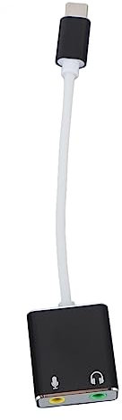 Topyond USB C Mikrofonadapter Mit Externer 7.1 Kanal USB Soundkarte,Typ C auf 3,5 mm Kopfhöreranschluss Adapter,Ideal Für Gaming, Streaming Und Professionelle Aufnahmen