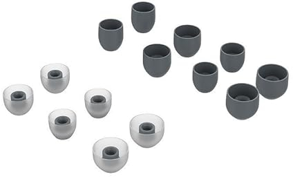 tecinity 7 Paar Ersatz Ohrstöpsel für Sony WF-1000XM3 / WF-1000XM4 / WF-1000XM5, 4 Größen Silikon Ohrstöpsel In-Ear Kopfhörer (Grau)