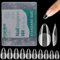Kurze Mandel Nageltips,504 Stück Soft Gel Tips Für Gelnägel,Künstliche Nägel Kurze Almond Press on Nails Short,Full Cover Nail Tips Nagelspitzen Für Nagelstudios und DIY-Nagelkunst-10 Größen