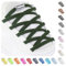 Stepace 2 Pares Cordones Elásticos con Cerradura de Metal, Cordones Ajustables sin Atar para niños y Adultos, Cordones de Zapatos Sin Nudos para Zapatillas Deportivas Verde Military