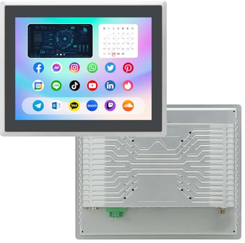 TouchWo Monitor touchscreen industriale da 10.4 pollici, Android 11 4G&32G, 1024 x 768, pannello touch screen capacitivo integrato