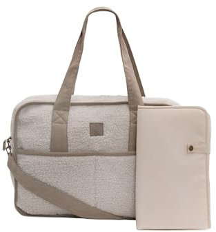 Jollein Wickeltasche - Teddy Noé - 100% Polyester - Kinderwagentasche - Babytasche Multifunktional