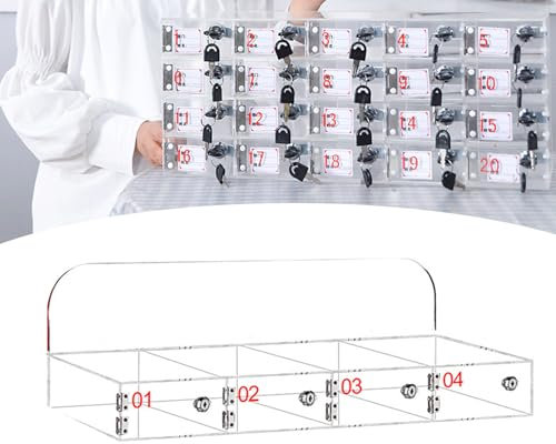 Ddasam Boîte de casiers pour téléphone Portable, armoires de Rangement pour téléphone Portable en Acrylique avec serrures de Porte et clés, pour Salle de Classe, Salle de réunion, Usine