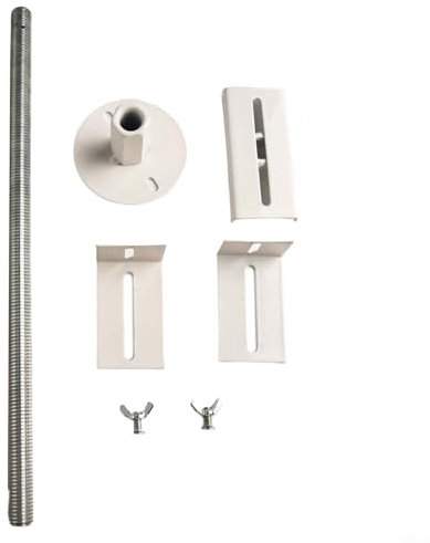Column Radiator Adjustable Support Brackets 41-46cm High Cast Iron Floor Mounting Vintage Style White for Traditional Radiators(1pc)