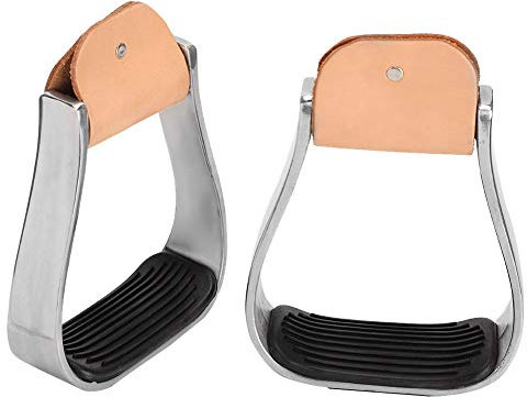 Yosoo Health Gear Steigbügel für Pferde, Stabile Reitbügel aus Aluminium, Überschuh für Westernsättel, Gepolsterte Westernsteigbügel aus Aluminium, Steigbügel für Westernsättel mit Überschuhdesign