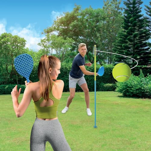 Swing Tennis Set - Designed To Be Played Outdoors, It's The Perfect Game For Sunny Afternoons With The Family, Barbeques Or Day Trips To The Park - Weight: 1.16kg - Dimensions: 62.5 X 6.8 X 18cm