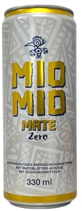 Mio Mio Mate Zero, Koffeinhaltiges Erfrischungsgetränk, 330ml Dose, 12er Pack