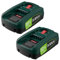 18V 3800mAh Batterie de Remplacement Lithium ION Haute capacité, Compatible avec Bosch, Outils pour la Maison et Le Jardin - pour PBA PSB PSR Modèle AL1880CV AL18815CV(2PACK Battery)