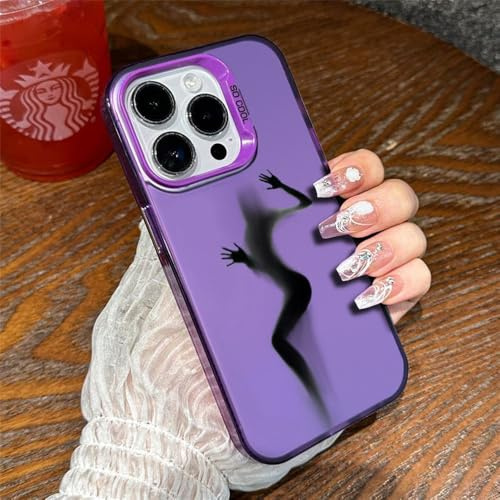 HIEHGN Sexy Luxus-Handyhülle mit Muster und Matter Oberfläche, passend für iPhone 16, 15, 14, 13, 12 Pro Max, 15, 16, X, XS, XR, 7, 8 Plus, stoßfest und langlebig, sowie für iPhone 11 Pro Max.