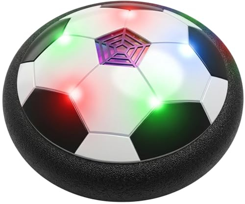 Hover Football, Soccer LED Air Ball, Football Gifts For Boys, Girls & Kids, Indoor Game Hover Football Toy for Kids 4 5 6 7 8 9+ Football Game For Kids (Batteries Not Included)