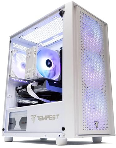 PcCom Ready Gaming PC Intel Core i5-12400F, 32GB RAM, 1TB SSD, RTX 5060, Windows 11 Home, Ordenador Sobremesa Gaming Blanco