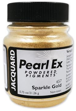 Jacquard Pearl Ex Powdered Pigment, Sparkle Gold Metallic Mica for Epoxy Resin, Crafts, Fine Art, Polymer Clay, Calligraphy Ink Additive, Versatile Artist Colourant 21g