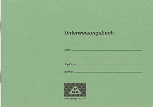 RNKVERLAG 3122 - Unterweisungsbuch für die betriebliche Unfallverhütung, 48 Seiten, DIN A5 quer